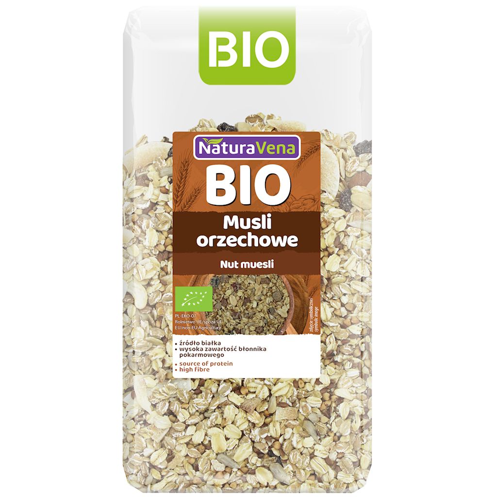Musli orzechowe BIO