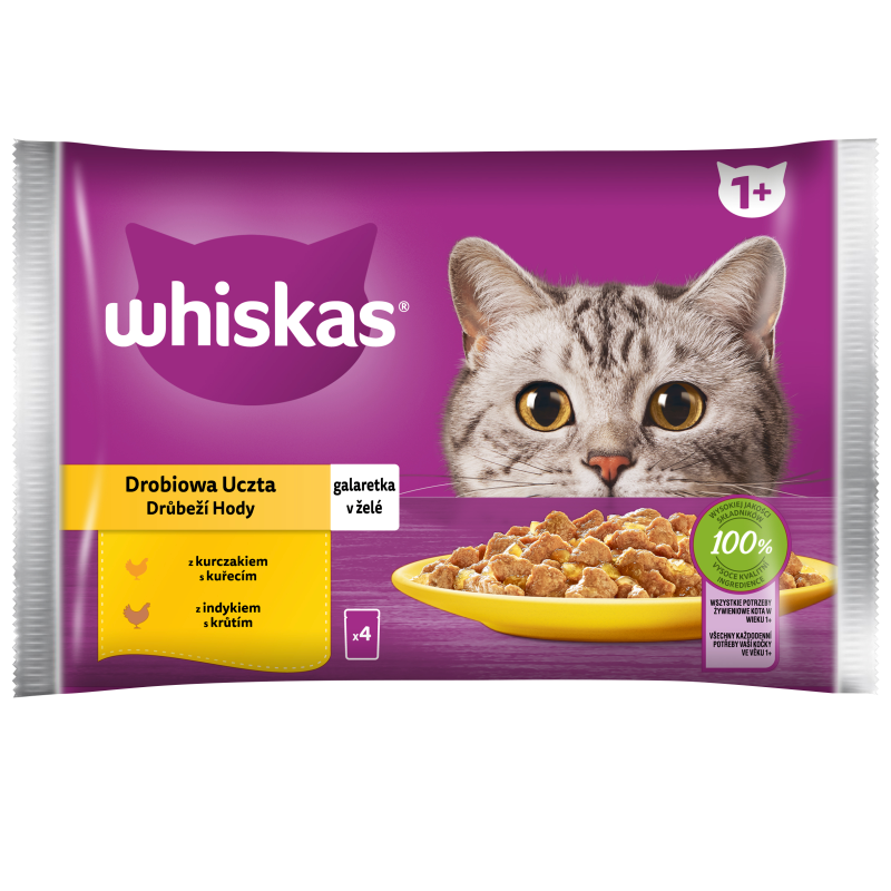 Mokra karma dla kotów - Drobiowa uczta (4 x 85g)