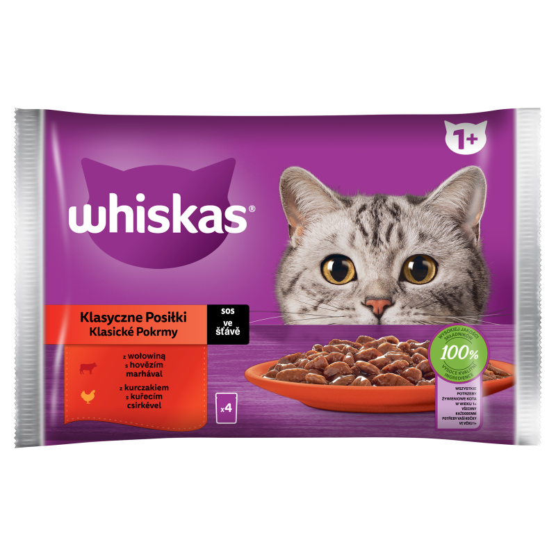 Mokra karma dla kotów - Klasyczne posiłki (4 x 85g)