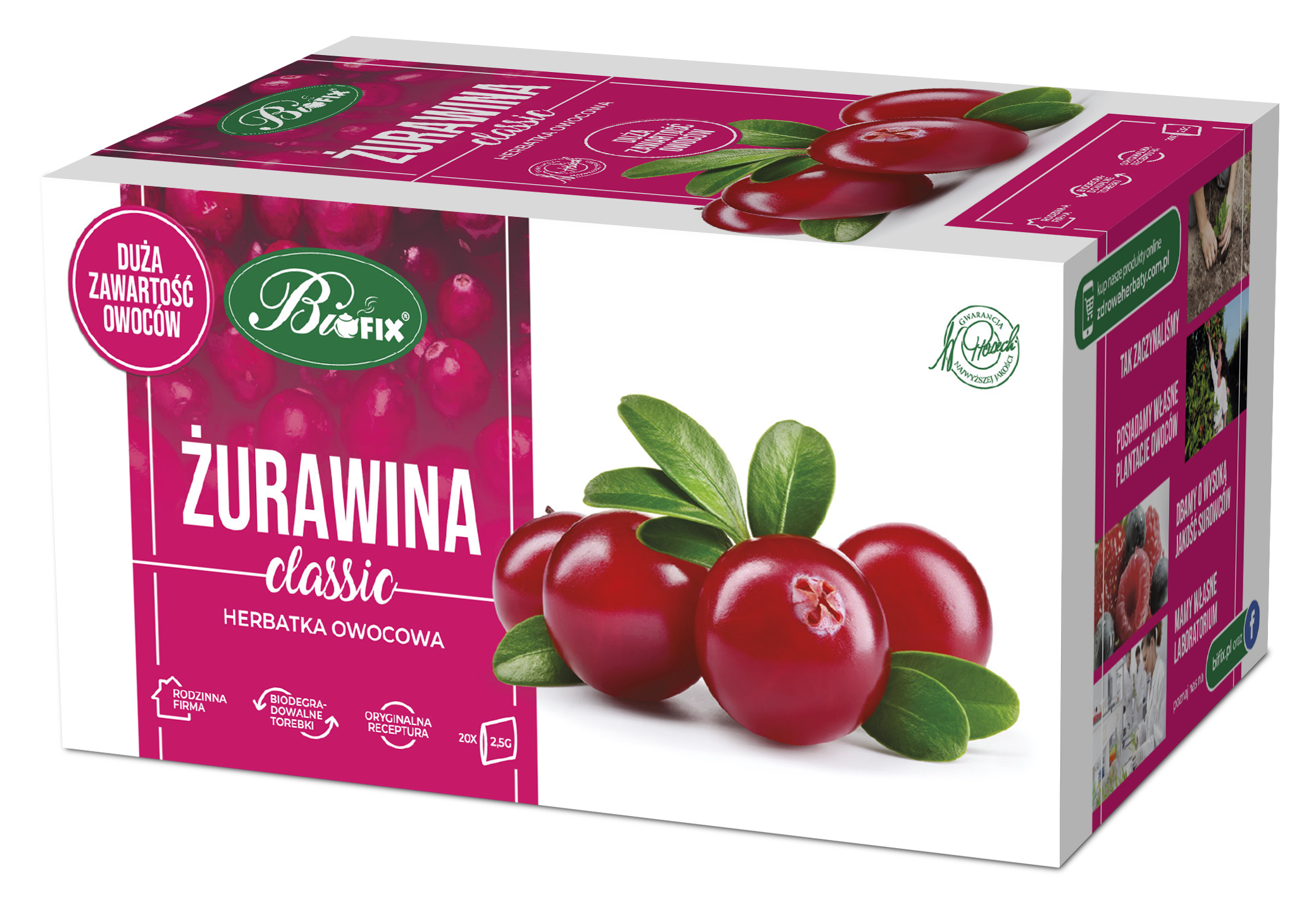 Herbatka owocowa Żurawina 20 torebek