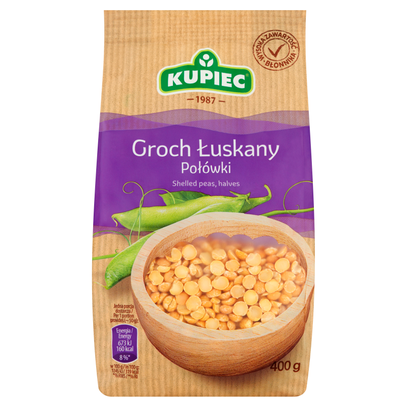 Groch łuskany połówki