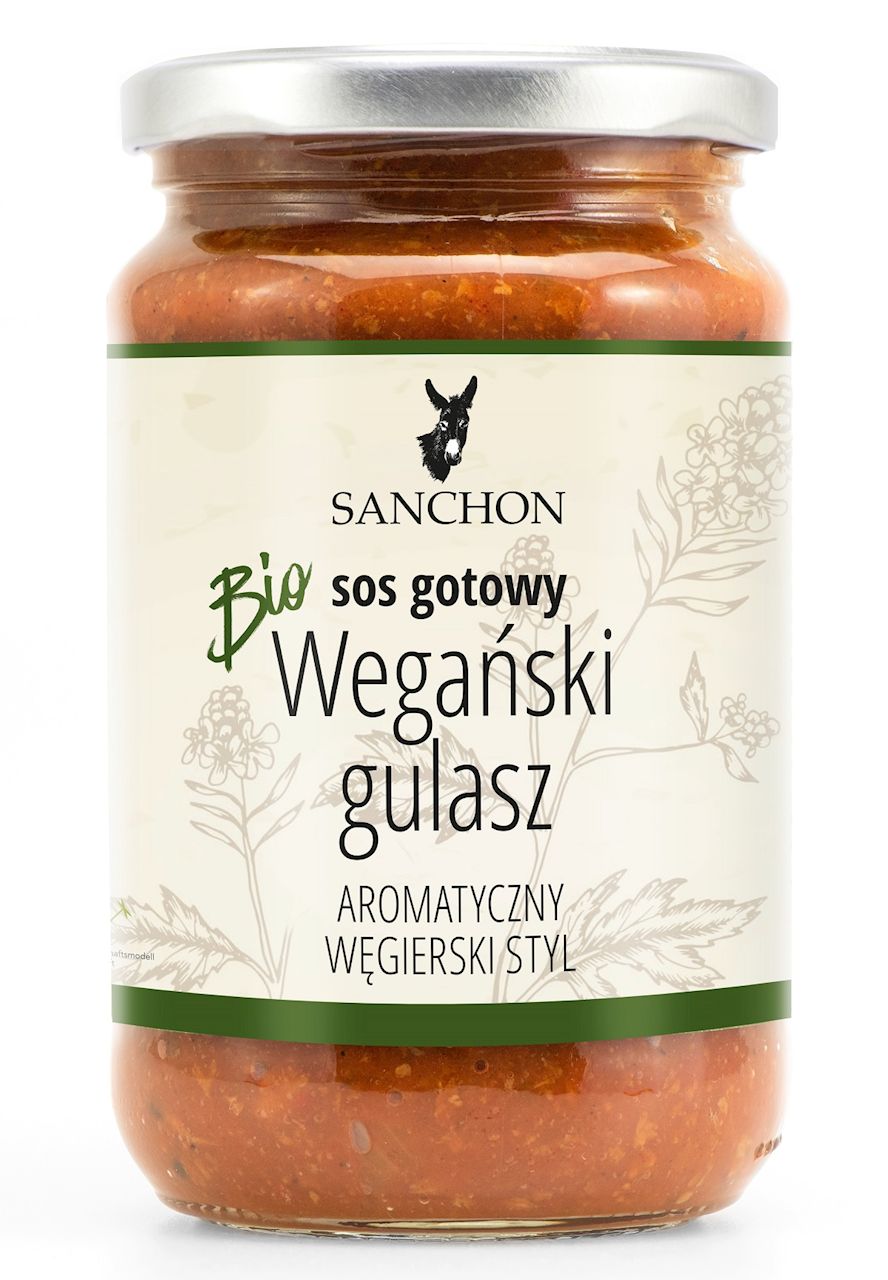 Gulasz wegański z białkiem grochu i bobu bezglutenowy BIO
