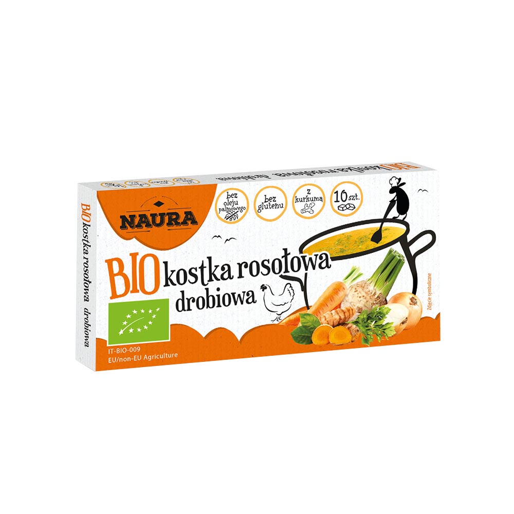 Kostka rosołowa drobiowa (10 kostek) BIO