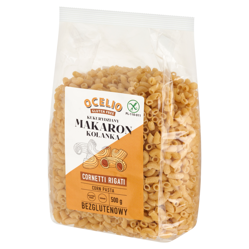 Makaron kukurydziany cornetti rigati (kolanka) bezglutenowy 500g