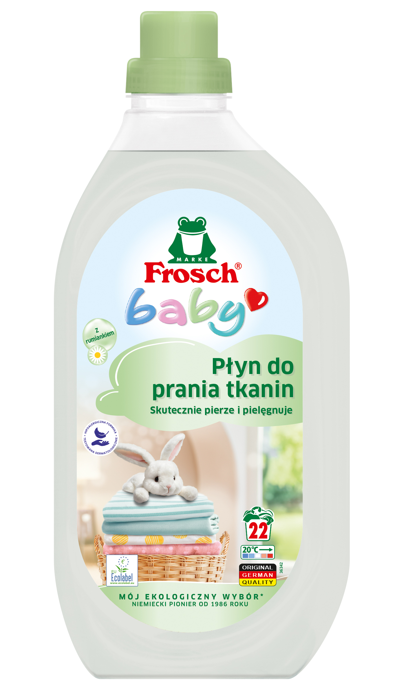 Płyn do prania dziecięcych tkanin uniwersalny 22 prania Baby 1500ml