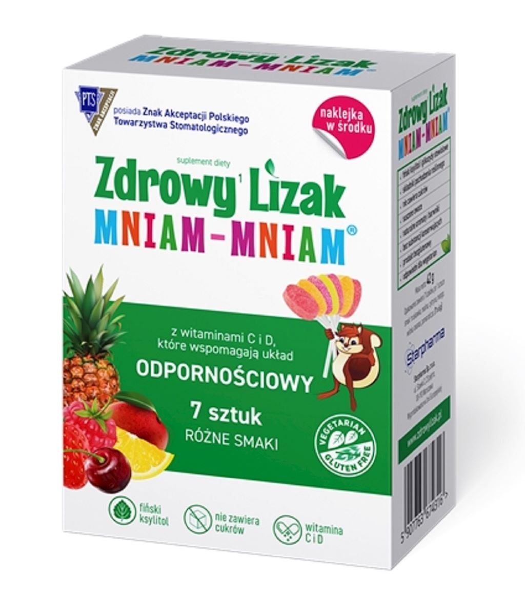 Lizaki wspomagające odporność mix smaków - suplement diety 7szt