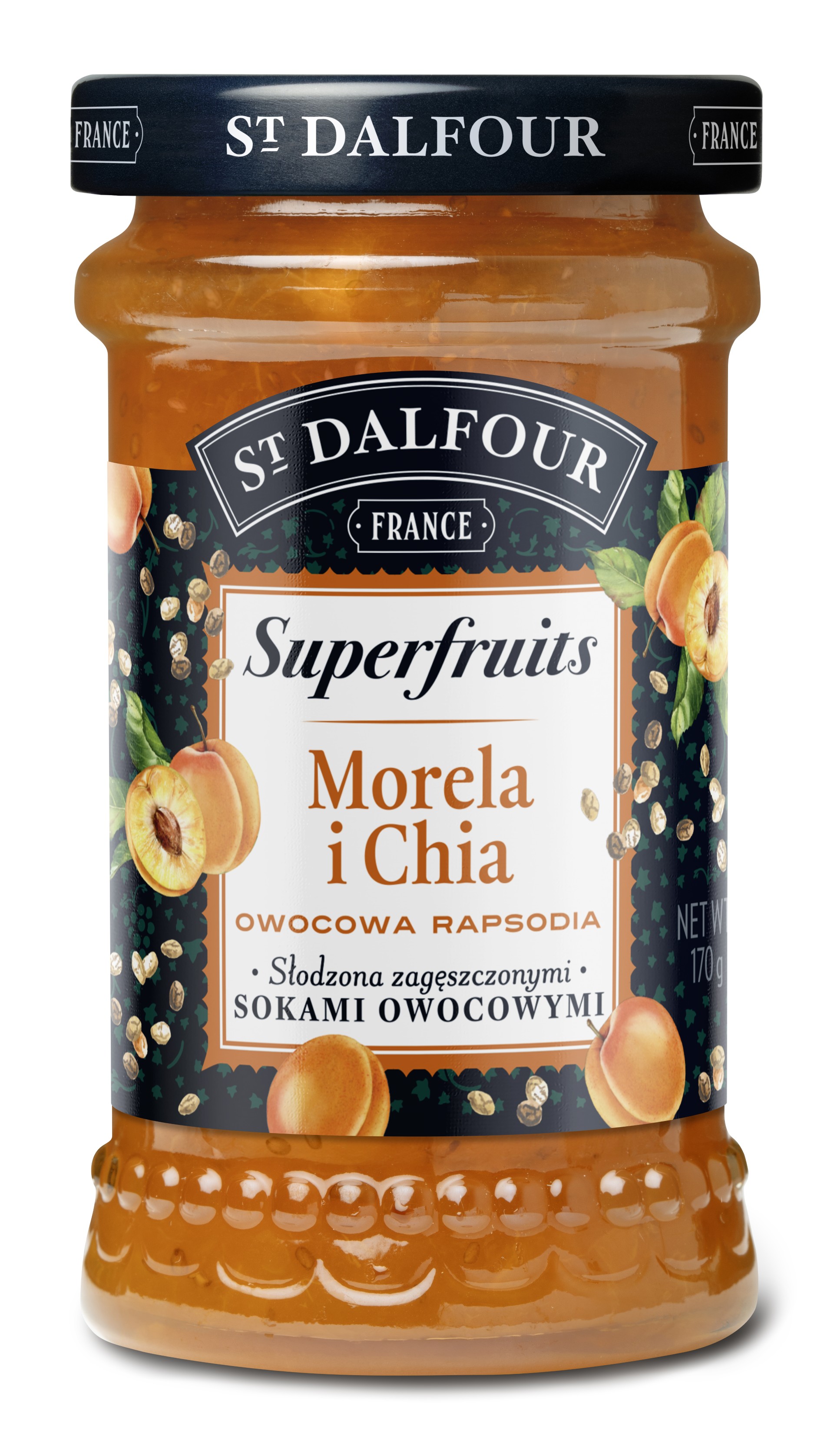 Konfitura morelowa z nasionami chia