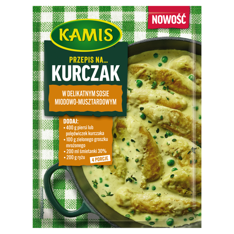 Kurczaka w delikatnym sosie miodowo-musztardowym