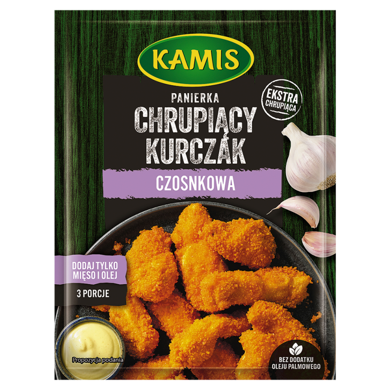 Chrupiący kurczak - panierka czosnkowa