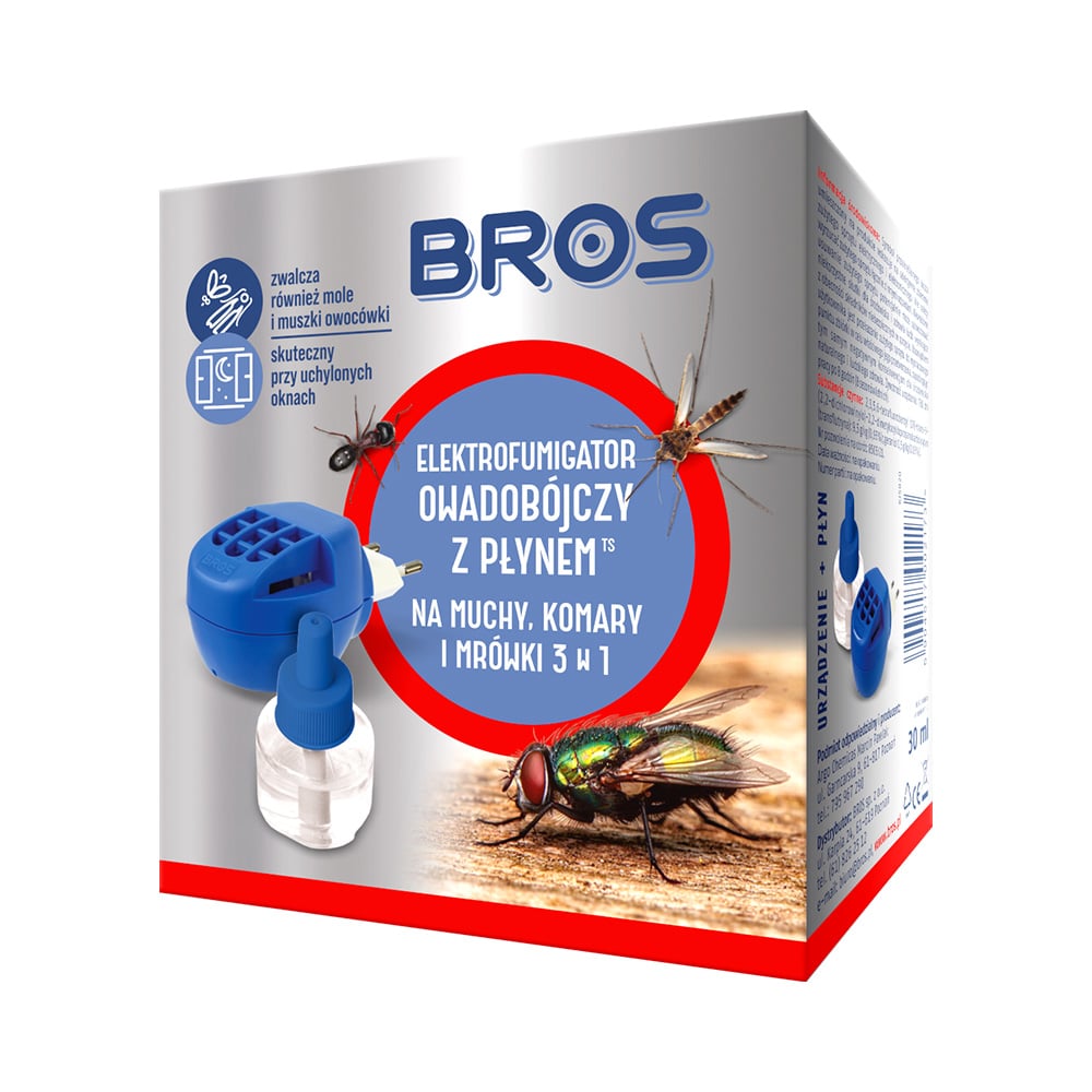Elektrofumigator + Płyn na Komary Mrówki i Muchy 1 szt.