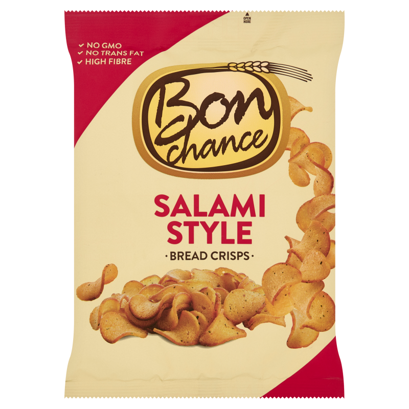 Chipsy chlebowe o smaku salami