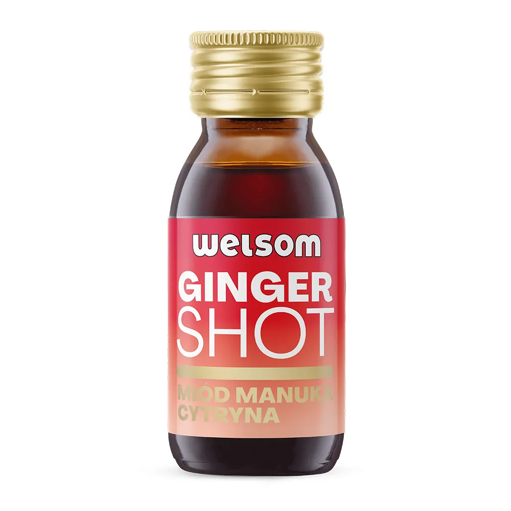 Shot GINGER z miodem manuka i cytryną - suplement diety