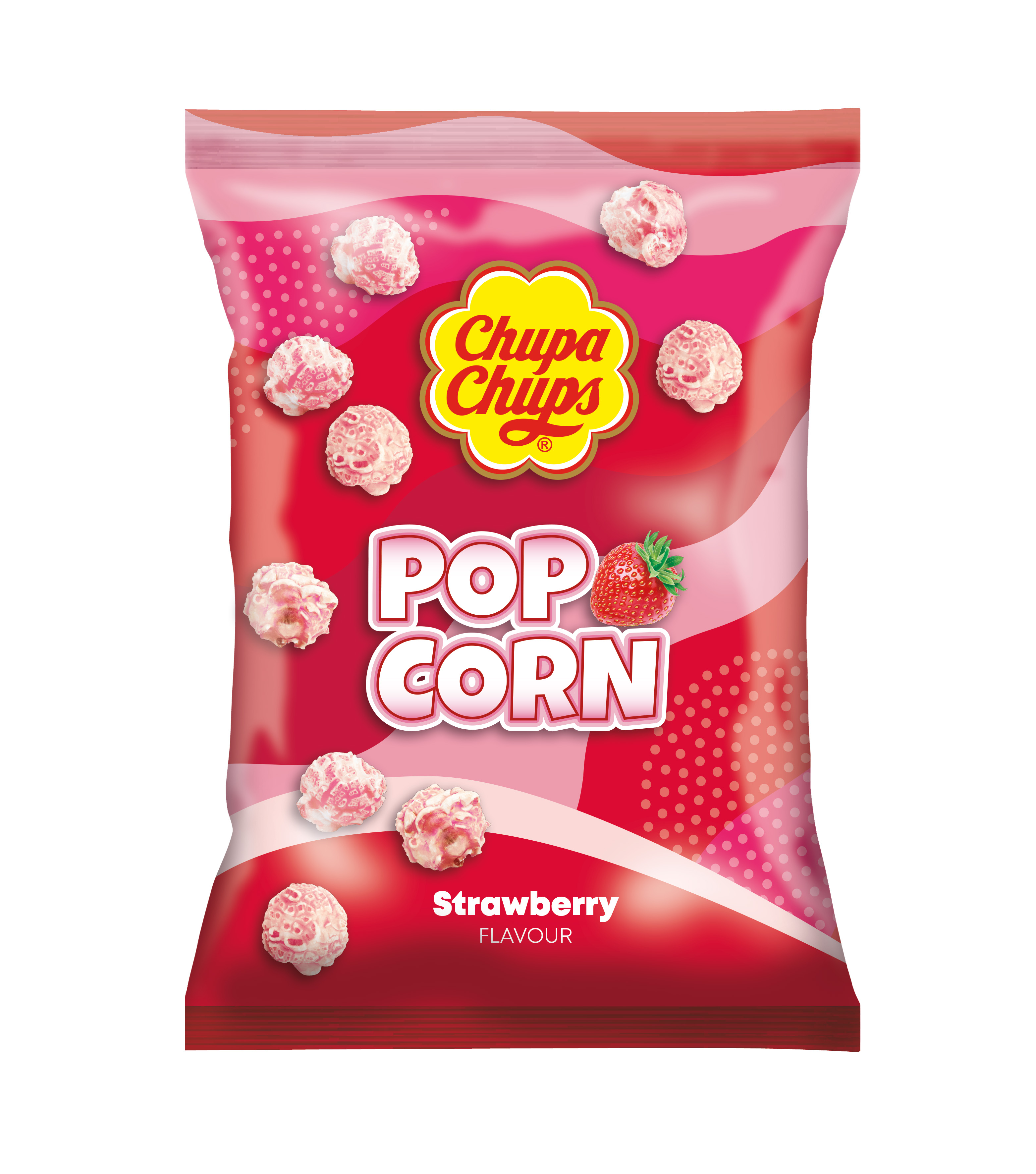 Popcorn o smaku truskawka