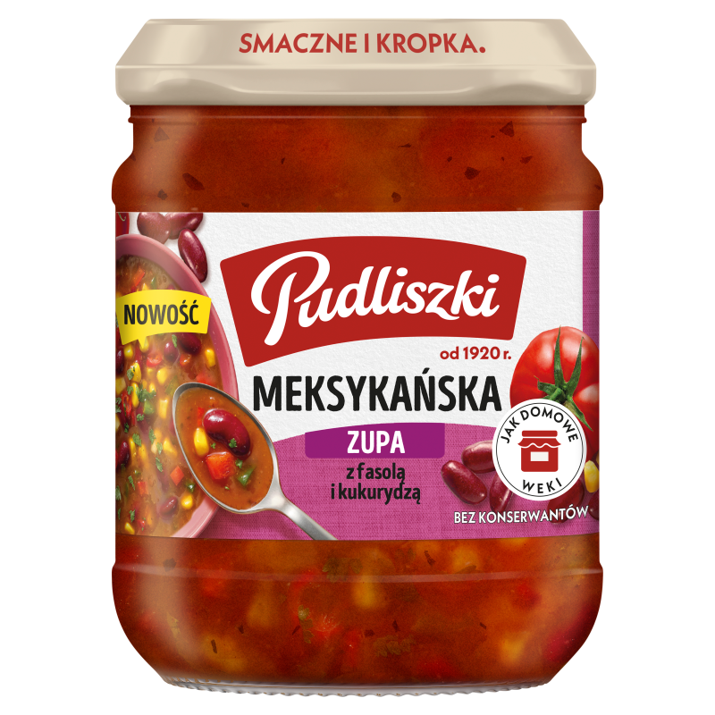 Zupa meksykańska z fasolą i kukurydzą