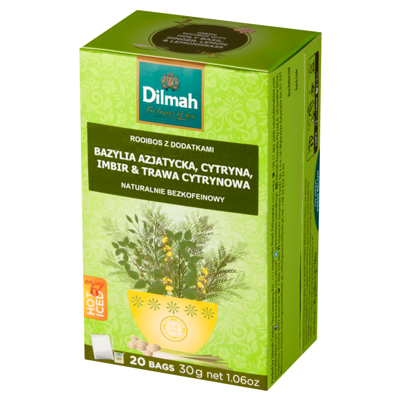 Napar bazylia azjatycka z cytryną i imbirem 20 torebk ex.