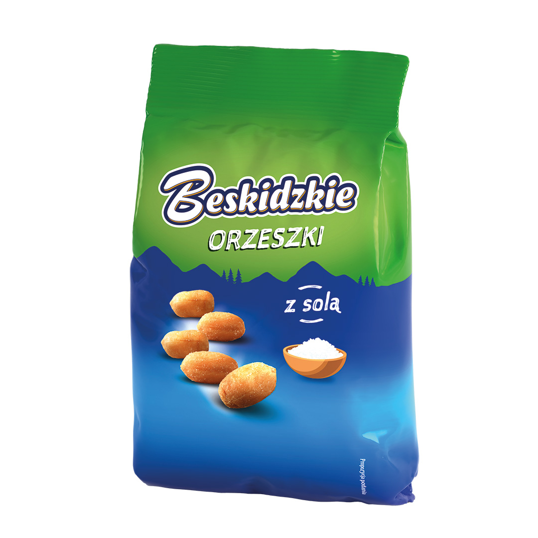 Orzeszki z solą morską