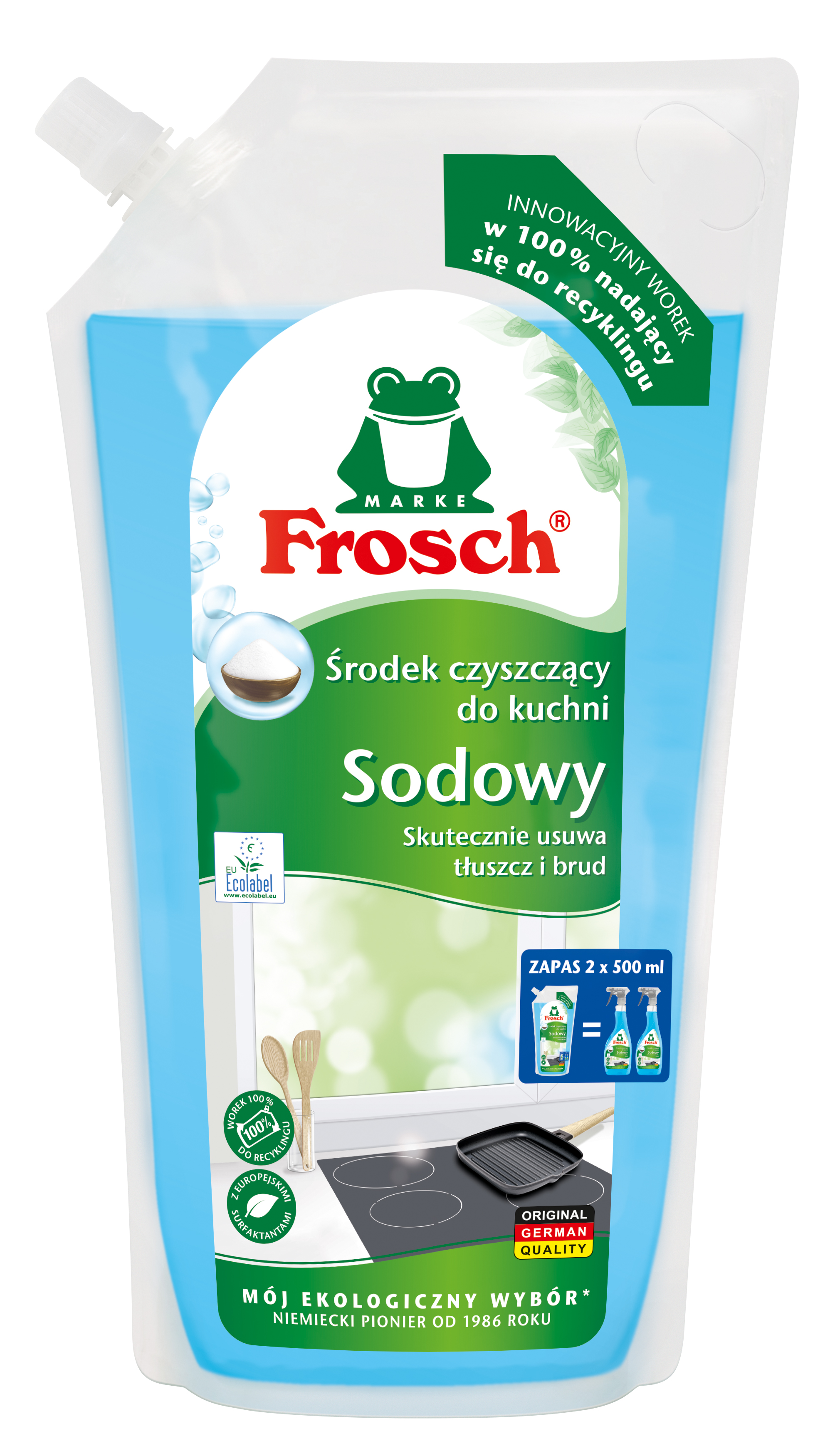 Zapas Płynu do czyszczenia Kuchni w worku Soda 1000ml