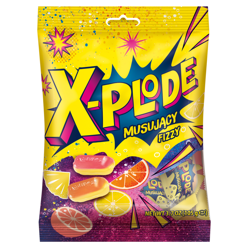 Twarde karmelki musujące X-Plode