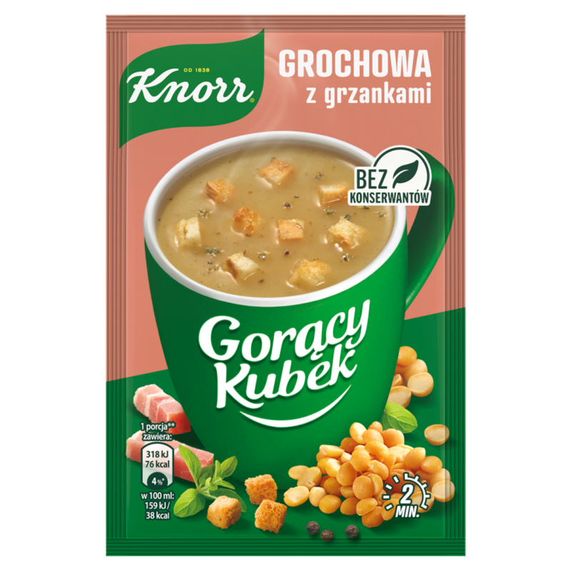 Grochowa z grzankami