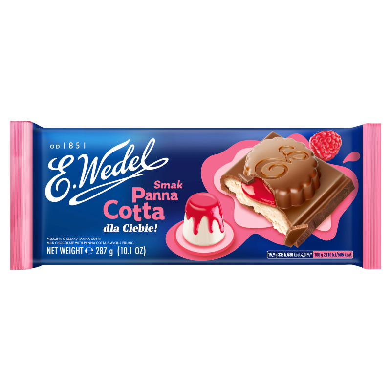 Czekolada mleczna o smaku panna cotta