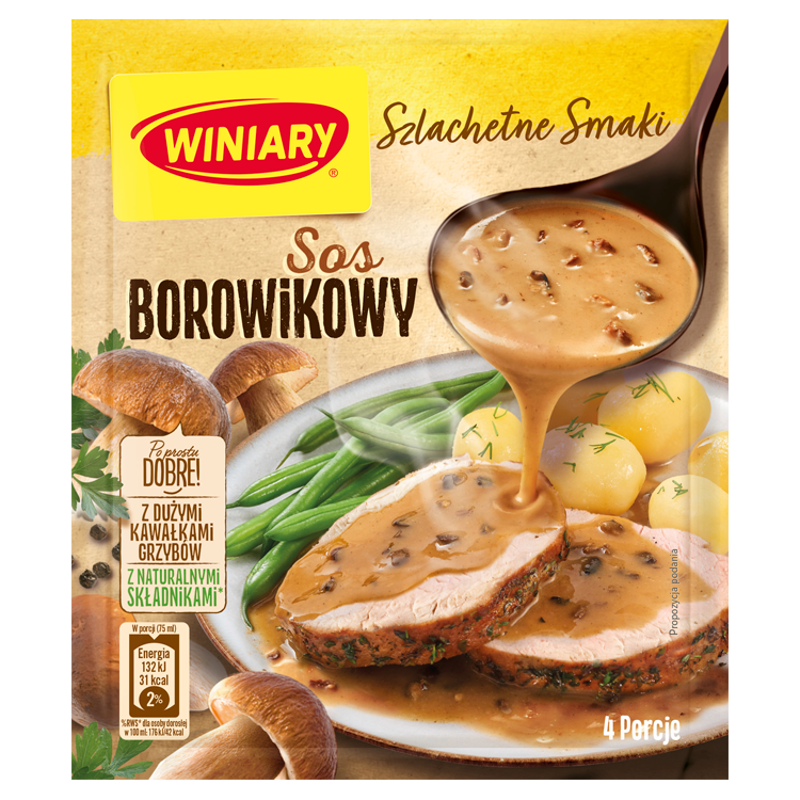 Sos borowikowy z kawałkami borowików