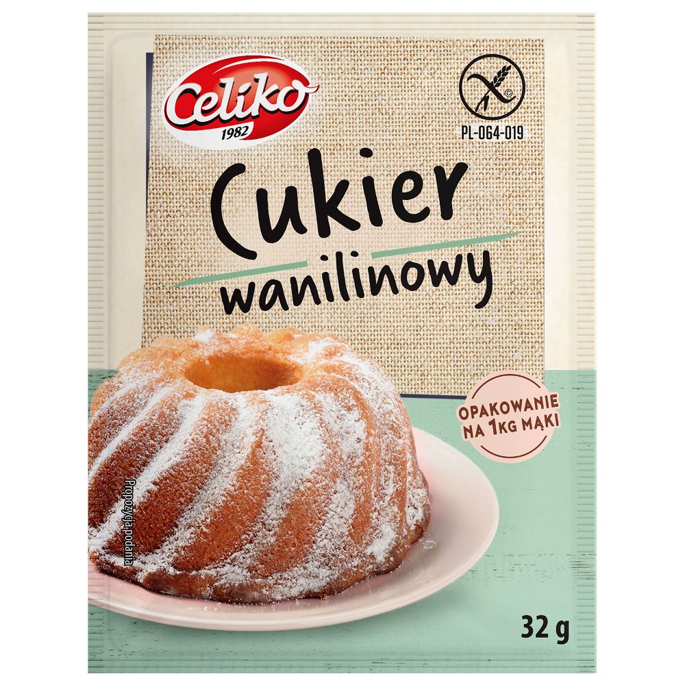 Cukier wanilinowy (na 1kg mąki) bezglutenowy