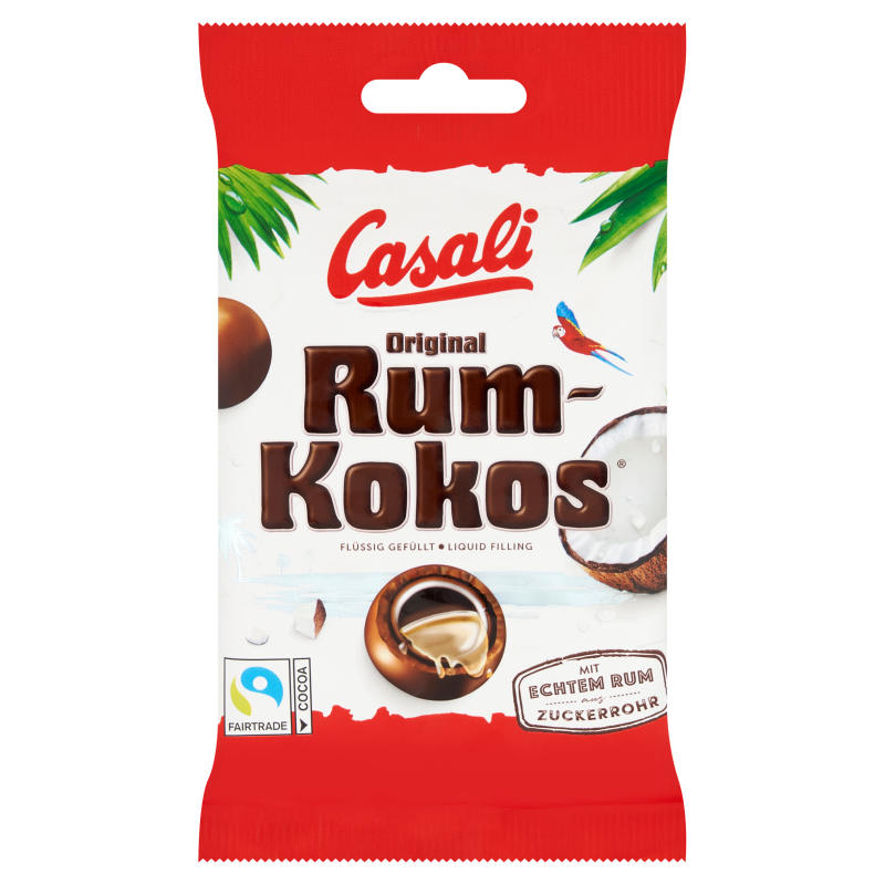 Draże rum-kokos w mlecznej czekoladzie
