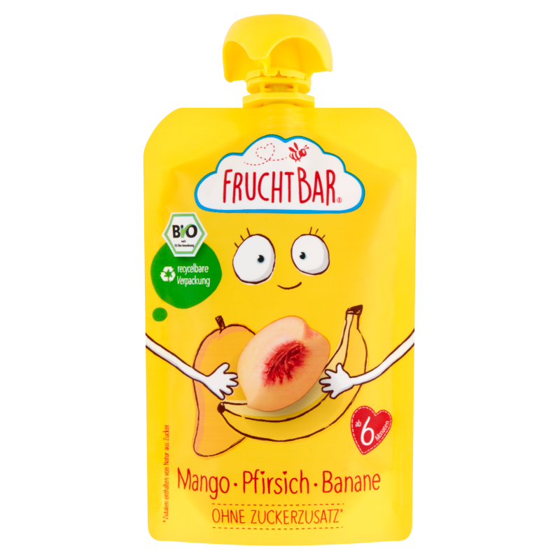 Mus banan, brzoskwinia, mango po 6 miesiącu BIO