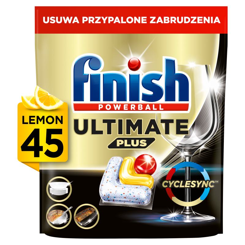 Kapsułki do zmywarki Ultimate Plus Lemon 45 szt.
