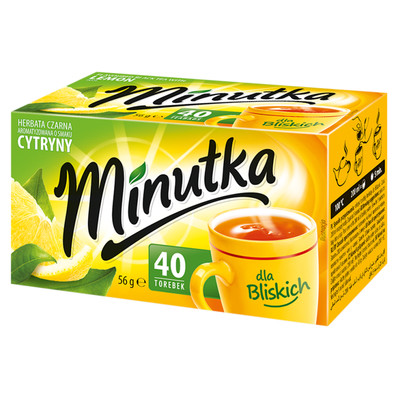 Herbata czarna ekspresowa cytrynowa 40 torebek ex.