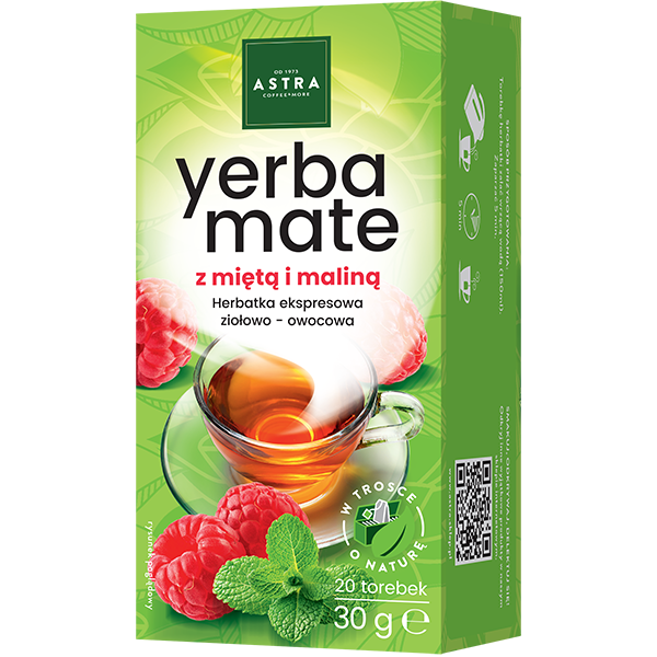 Herbatka Yerba Mate z miętą i maliną 20 torebek