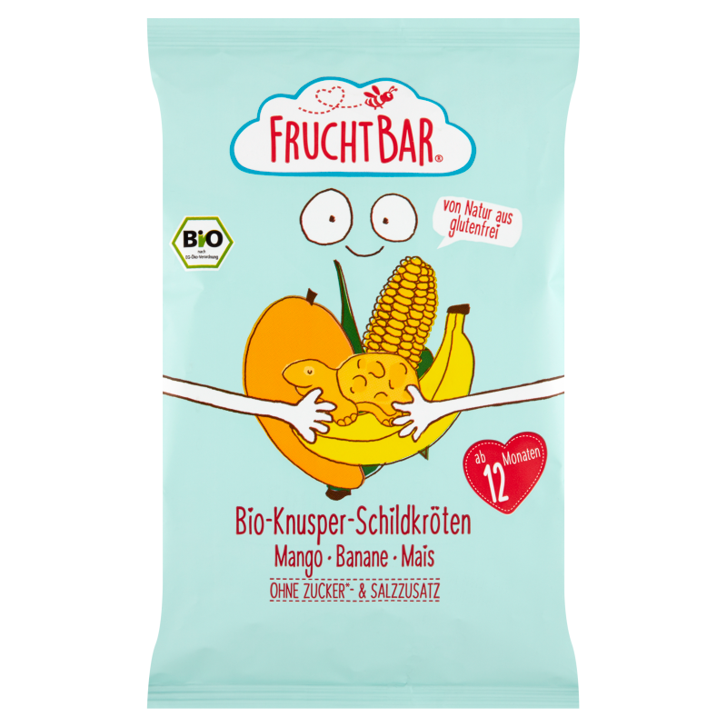 Chrupki kukurydziane mango-banan po 12 miesiącu BIO