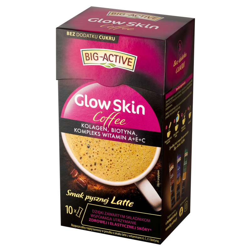 Napój kawowy GLOW SKIN o sm. latte (w proszku - 10 saszetek)