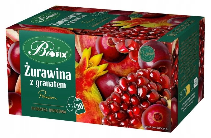 Herbatka owocowa Żurawina z granatem 20 torebek