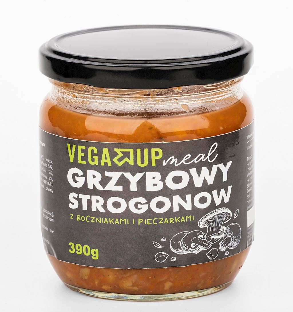 Grzybowy strogonow z boczniakami i pieczarkami (wegański)