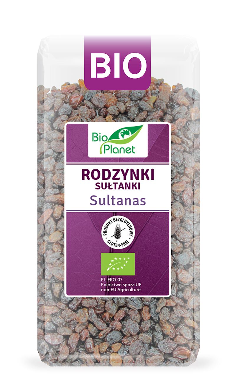 Rodzynki sułtanki bezglutenowe BIO