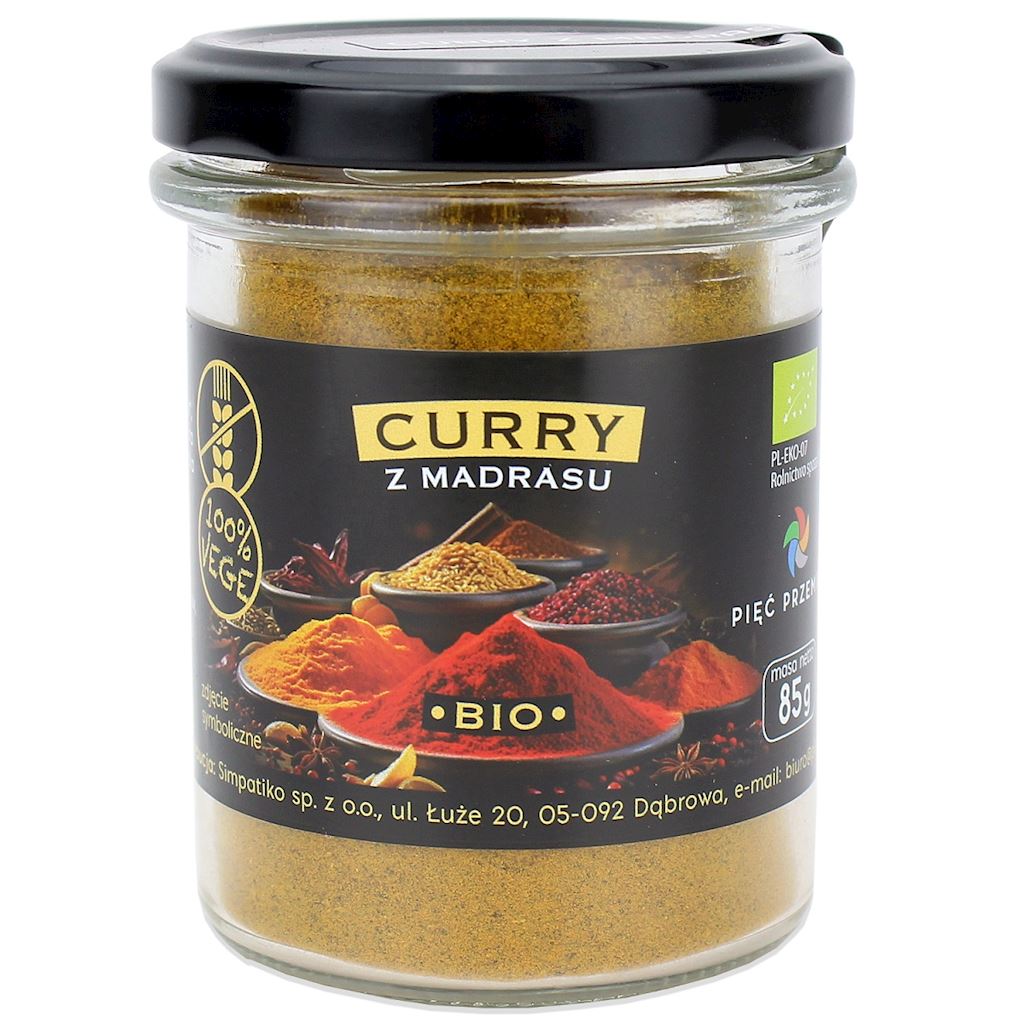 Curry z Madrasu bezglutenowe BIO