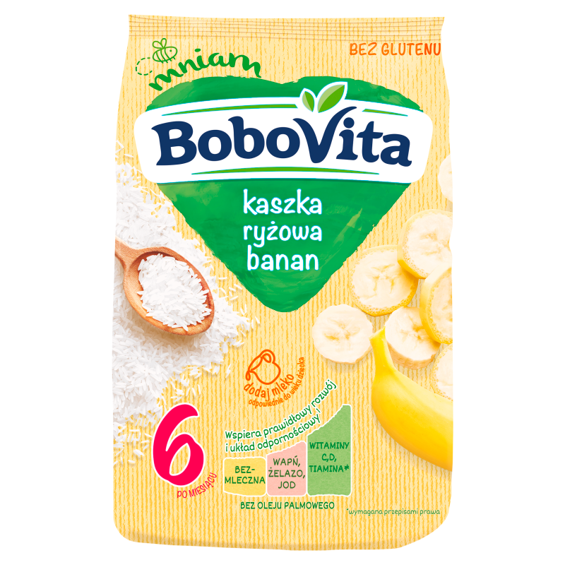 Kaszka ryżowa o smaku bananowym bezglutenowa - po 4 miesiącu