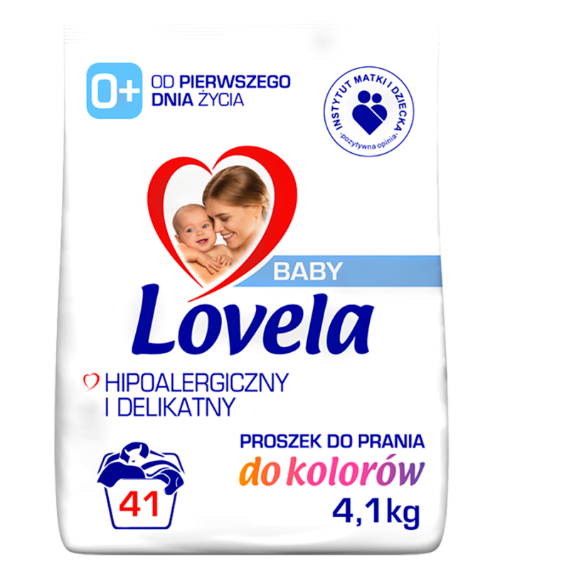 Hipoalergiczny Proszek do prania niemowlęcych tkanin kolorowych 41 prań Baby 4100g