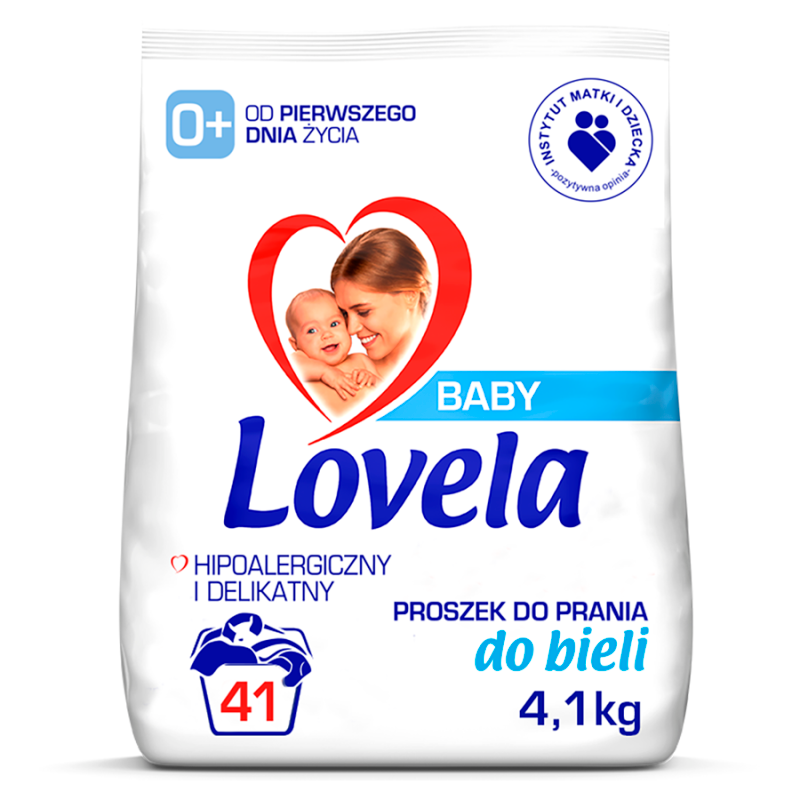 Hipoalergiczny Proszek do prania niemowlęcych tkanin białych 41 prań Baby 4100g