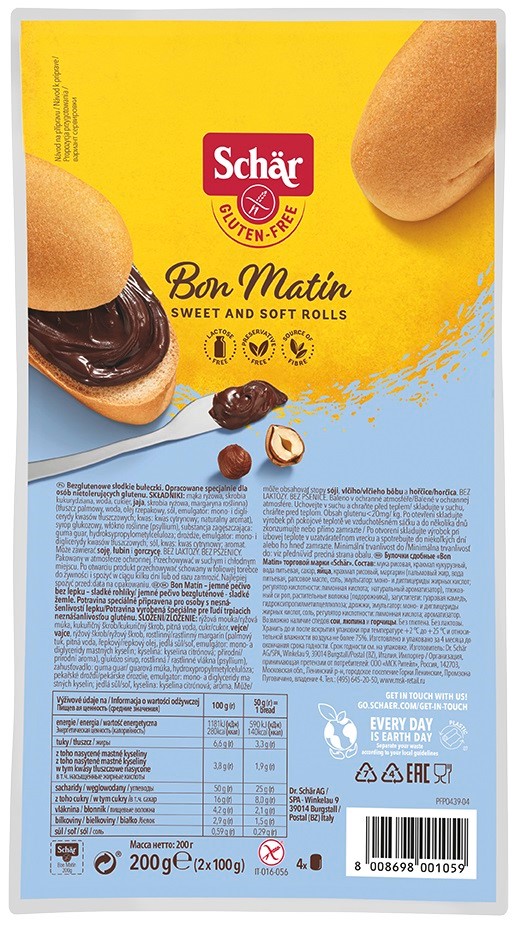 Bon Matin słodkie bułeczki bezglutenowe 4x50g