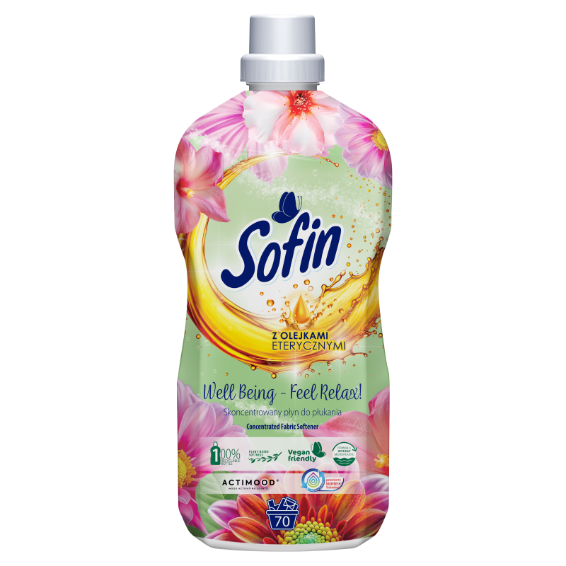 Skoncentrowany płyn do płukania 70 prań Feel Relax 1400ml
