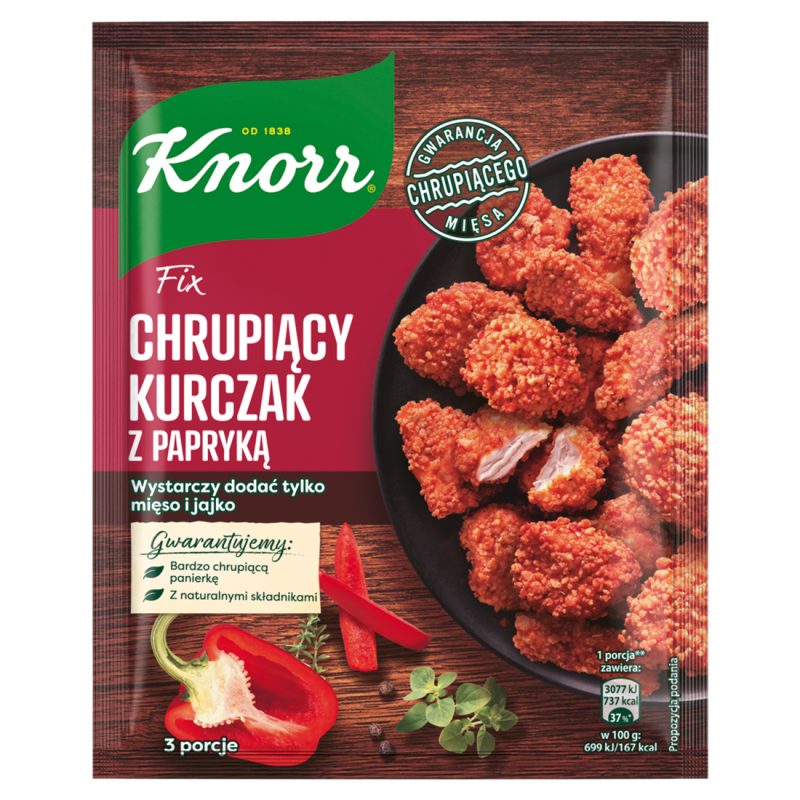 Chrupiący kurczak z papryką (panierka)