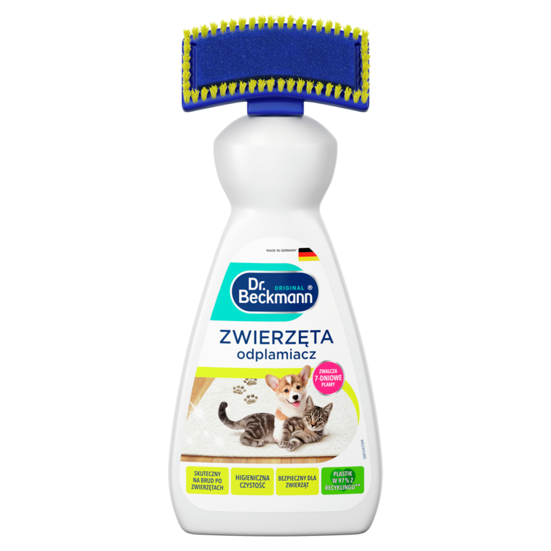 Środek czyszcący i odplamiajacy ze szczotką Zwierzęta 650ml