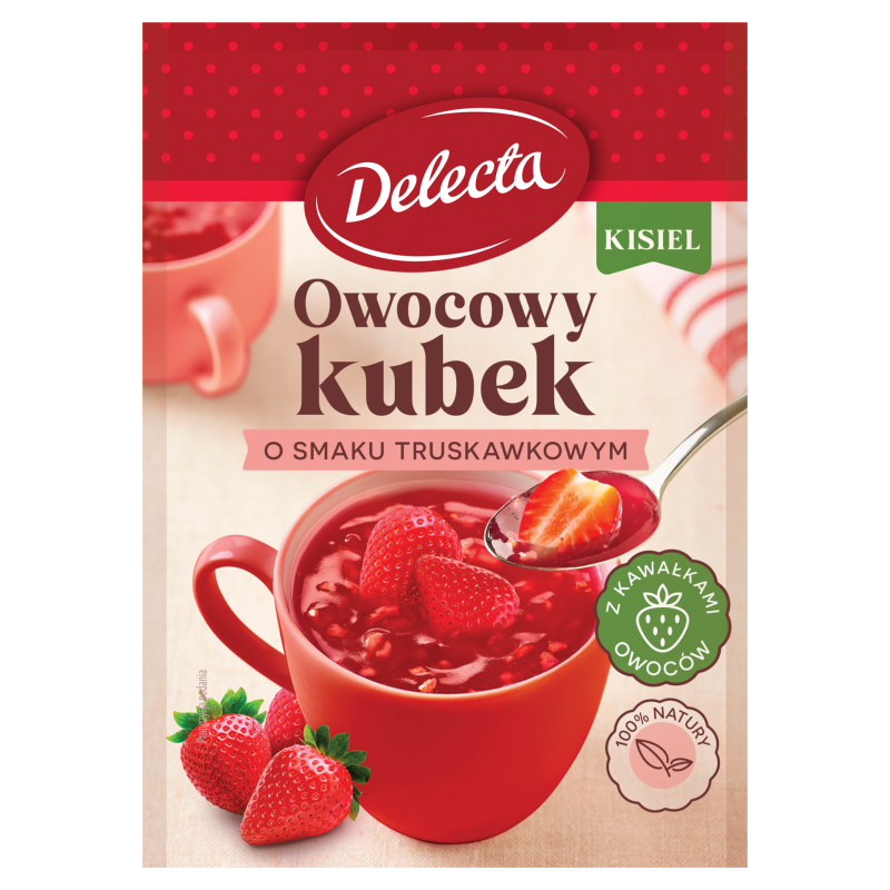 Kisiel o smaku truskawkowym