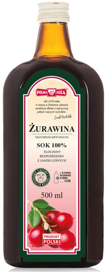 100% Sok z Żurawiny