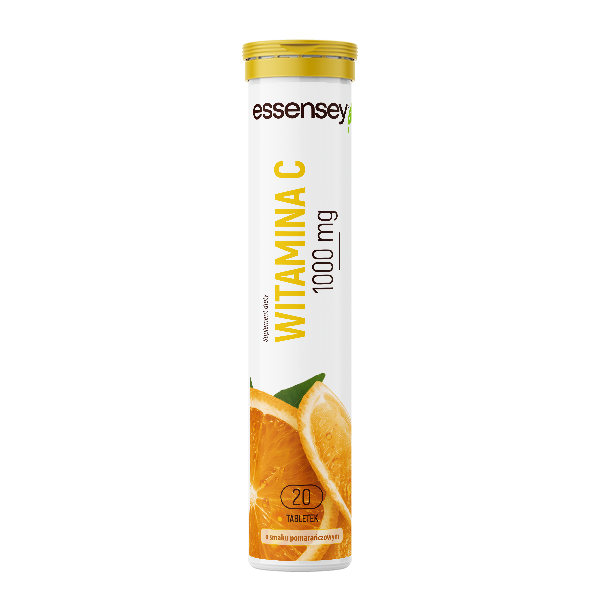 Witamina C 1000mg o sm. pomarańczowym (20 tabl. mus.)
