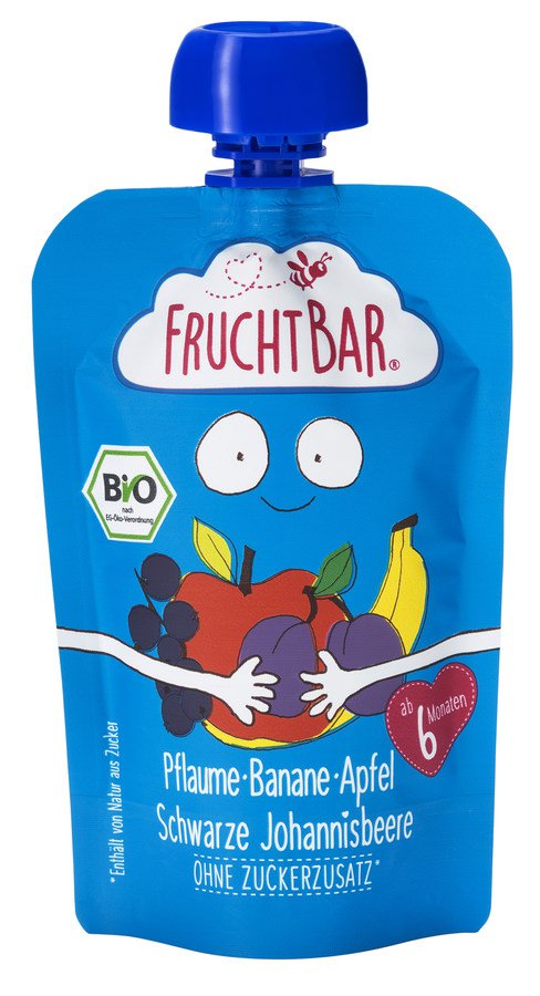 Mus jabłko, banan, śliwka, czarna porzeczka po 6 miesiącu BIO