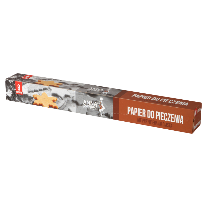 Papier do pieczenia 8m box brąz