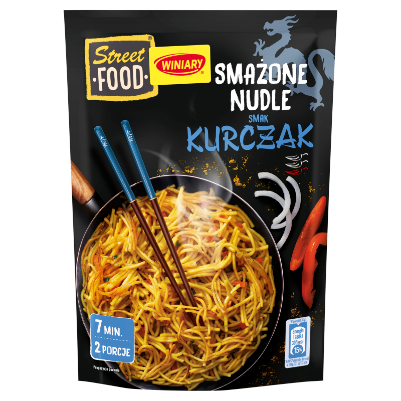 Smażone nudle o smaku kurczaka